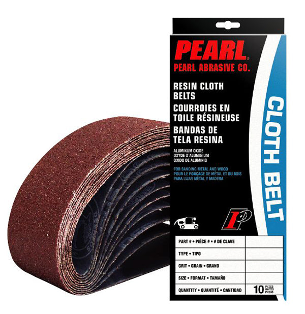 Pearl 1" x 42" x 80 Grit Sanding Belt - 10 ct.