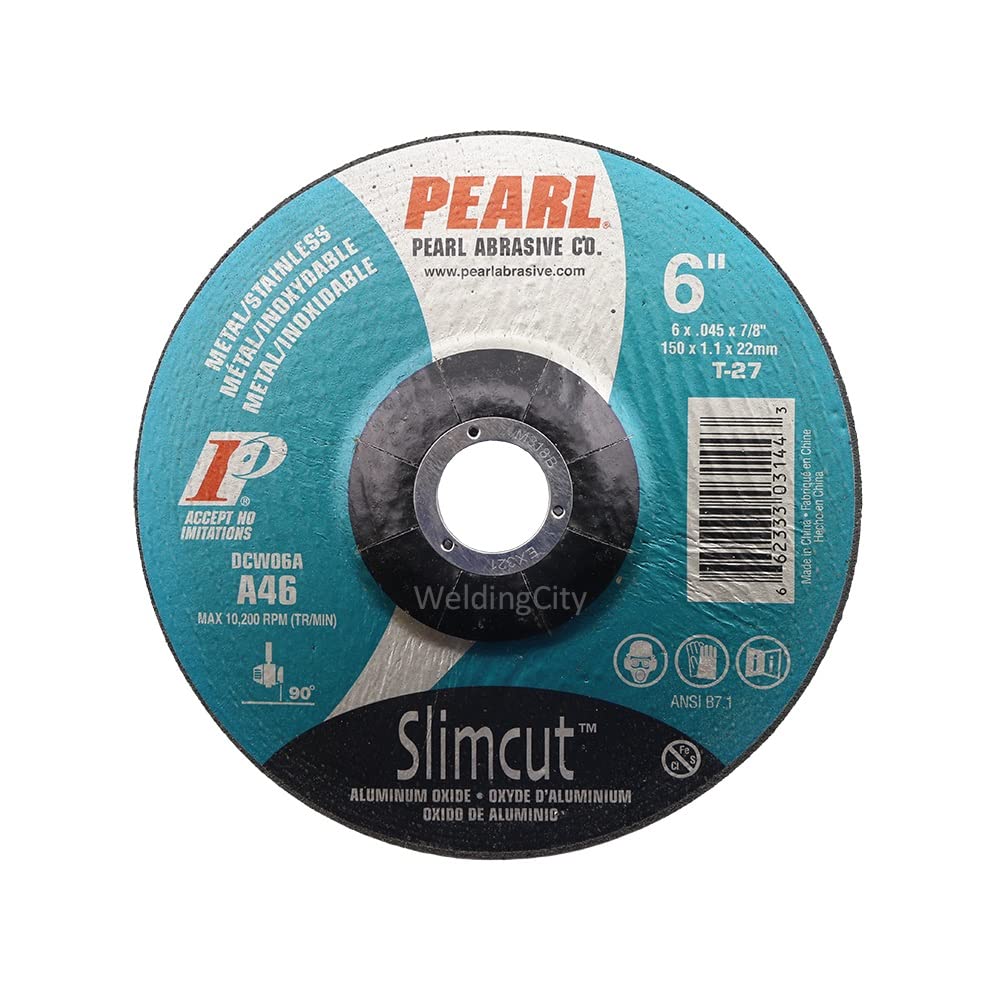 Pearl Slimcut™ 6" x .045" x 7/8" T-27 Cutting Wheel