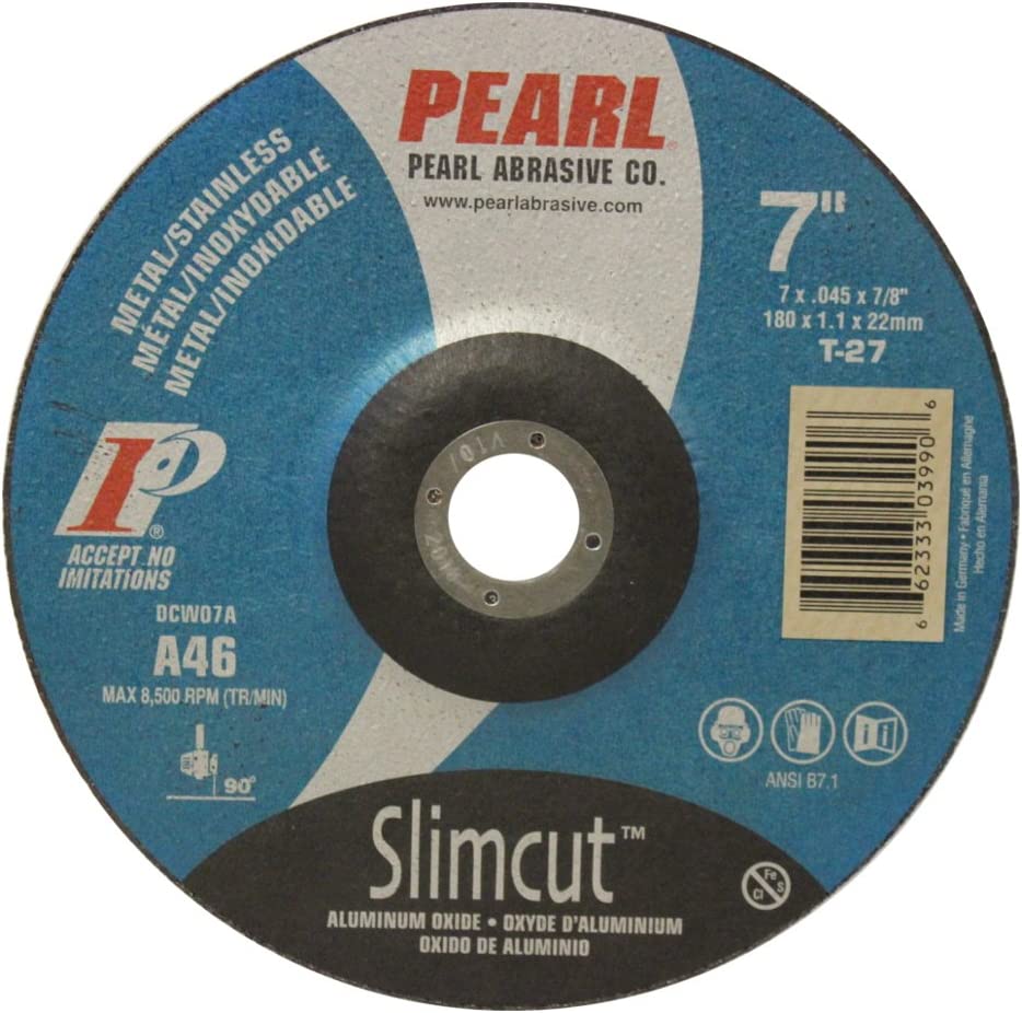 Pearl Slimcut™ 7" x .045" x 7/8" T-27 Cutting Wheel