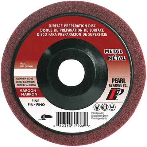Pearl Abrasive 4-1/2 x 7/8 AO Maroon Surface Preparation Wheel, Fine Grit - Box of 10