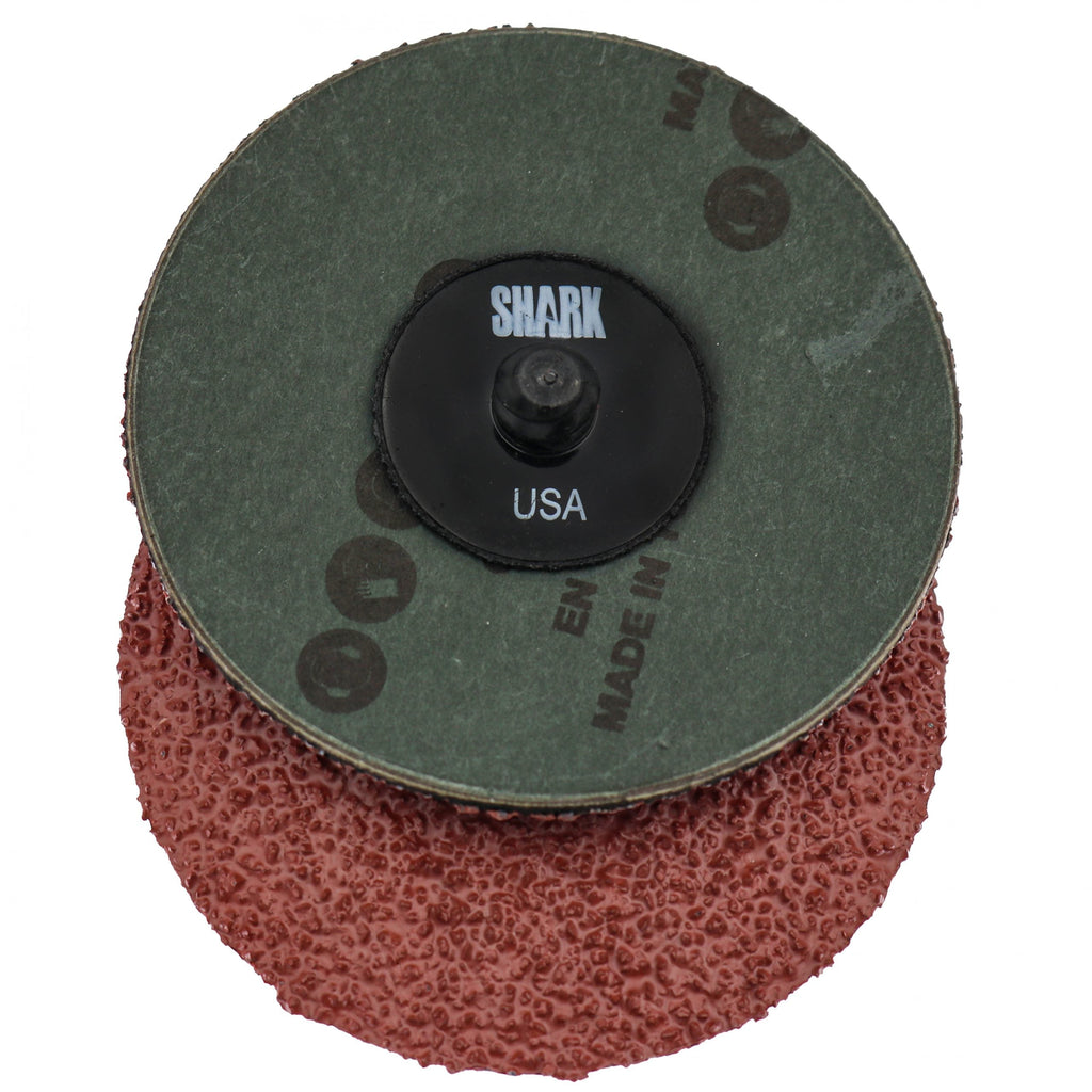 Shark 25 PK Mini Grinding Discs with Twist-to-Lock Backing – Aluminum Oxide 3″ 120 Grit