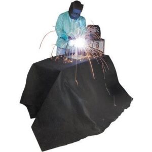 Steiner Velvet Shield® - 4' x 6' Black Carbonized Fiber Fabric Welding Blanket