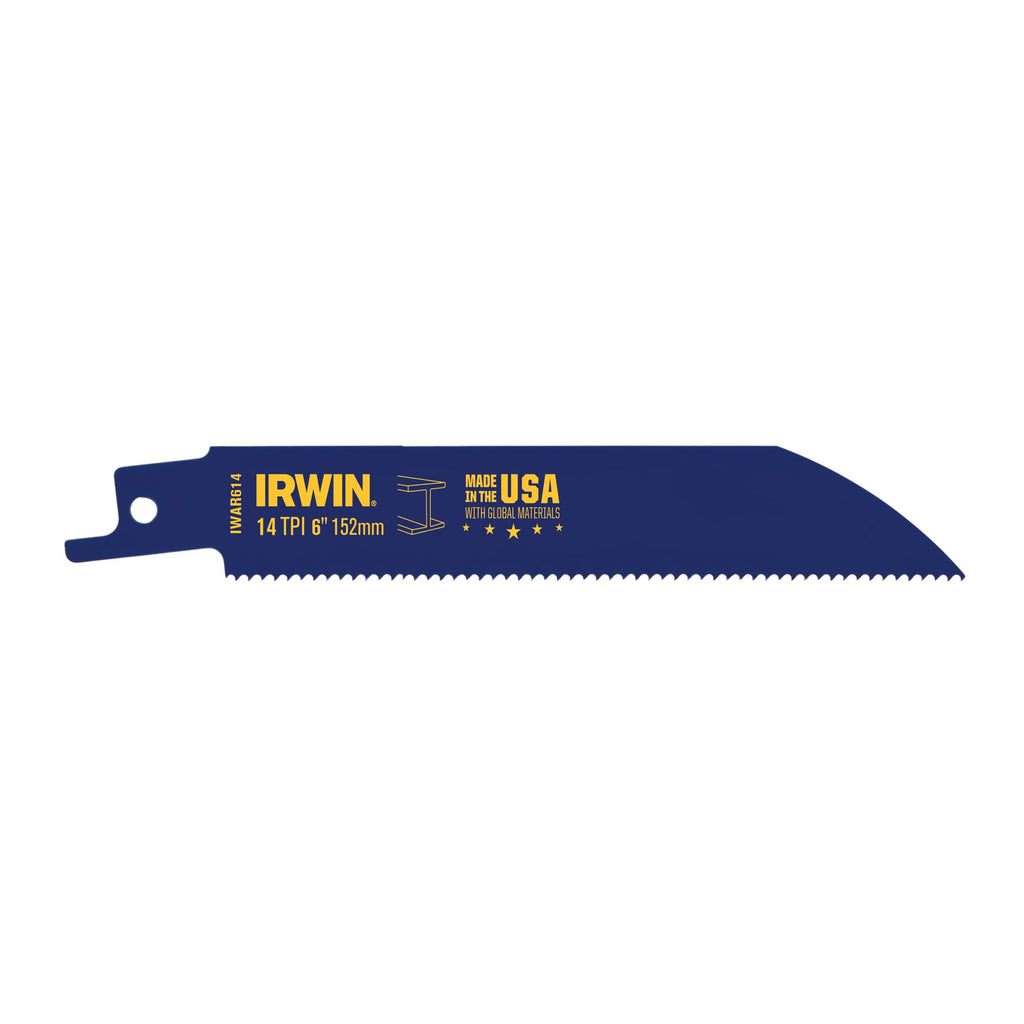 Irwin 6" x 14 tpi. Reciprocating Saw Blade
