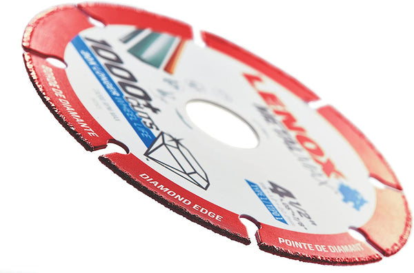 LENOX Cutting Wheel, Diamond Edge, 4-1/2-Inch - for Handheld Grinder