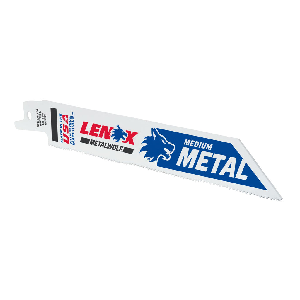 LENOX 6" x 18tpi Metal Cutting Reciprocating Saw Blade