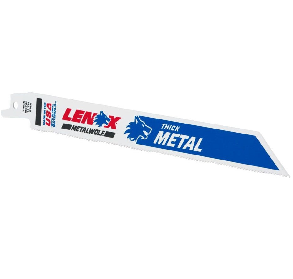 LENOX 8" x 14tpi METALWOLF™ WAVE EDGE™ Thick Metal Reciprocating Saw Blade