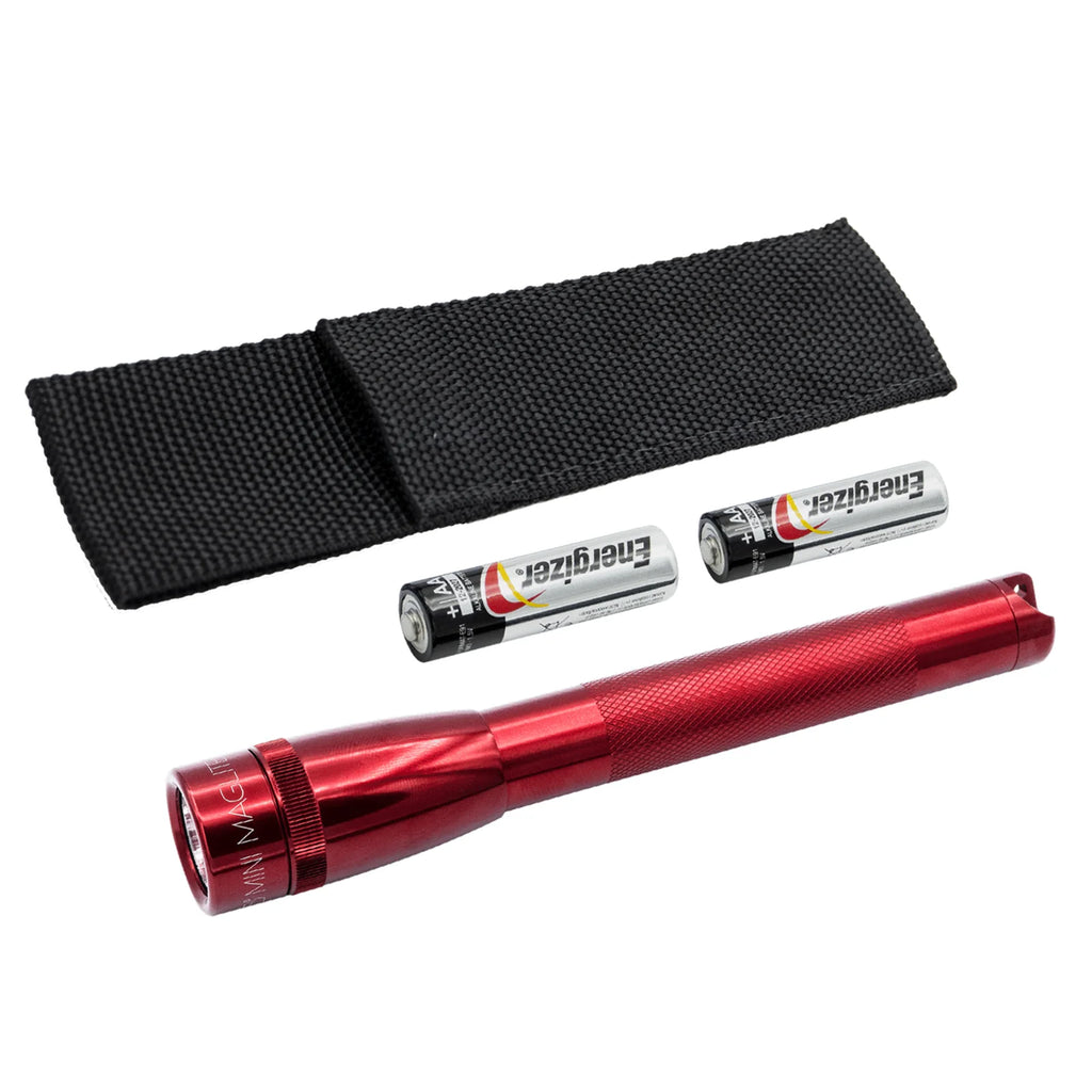 Mini Maglite Pro LED 2 AA Holster Pack - Red