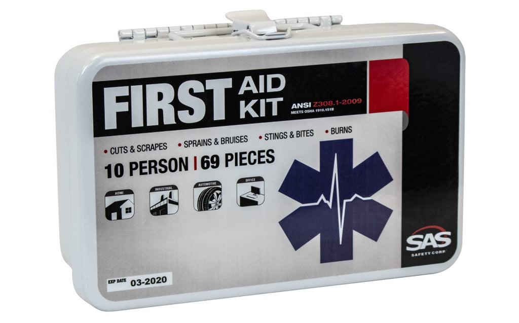 SAS Safety 10-Person Class A Type 1 First Aid Kit