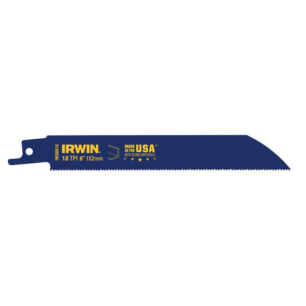 Irwin 6" x 18 tpi. Reciprocating Saw Blade