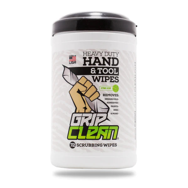 Grip Clean – 72 ct. Heavy Duty Hand & Tool Wipes